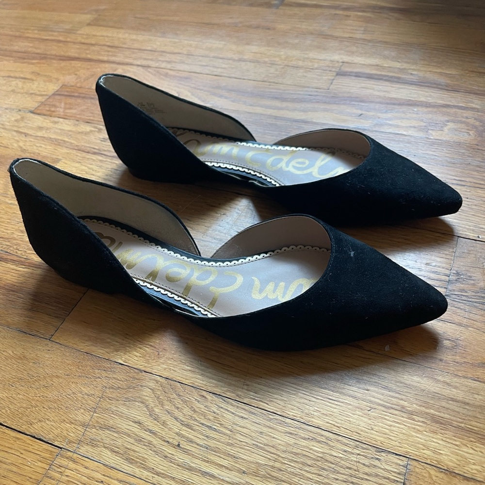Anthropology Sam Edelman woman’s Rodney Suade ballet flats ( WORN ONCE)